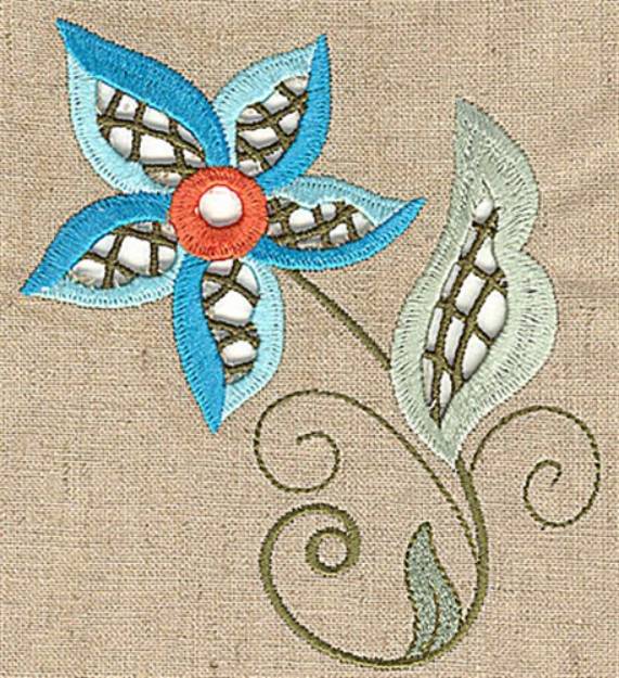 Picture of Cutwork Flower Machine Embroidery Design