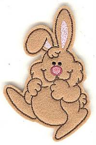 Picture of Feltie Bunny Machine Embroidery Design