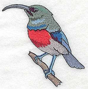 Picture of Long Bill Bird Machine Embroidery Design