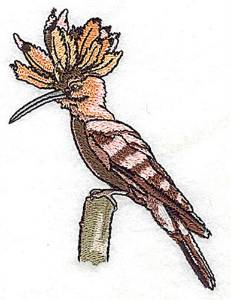 Picture of Crested Bird Machine Embroidery Design