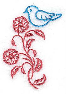 Picture of Pretty Bluebird Machine Embroidery Design