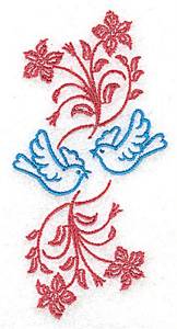Picture of Flying Bluebirds Machine Embroidery Design
