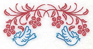 Picture of Posies & Bluebirds Machine Embroidery Design