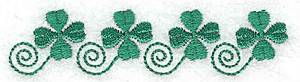 Picture of Four Shamrocks Machine Embroidery Design