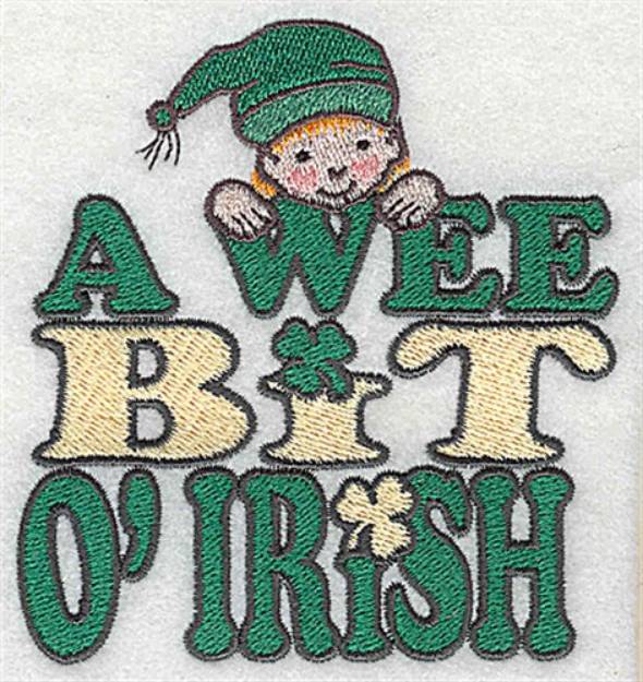 Picture of A Wee Leprechaun Machine Embroidery Design
