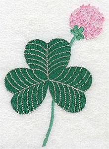 Picture of Shamrock With Bloom Machine Embroidery Design