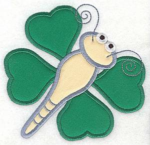 Picture of Shamrock Butterfly Applique Machine Embroidery Design