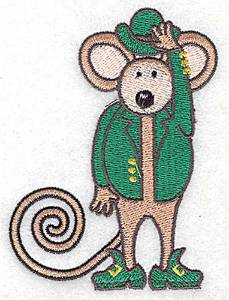 Picture of St. Patricks Mouse Machine Embroidery Design