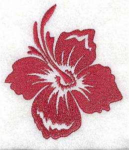 Picture of Hibiscus Bloom Machine Embroidery Design