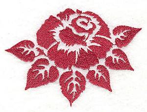 Picture of Leafy Flower Machine Embroidery Design