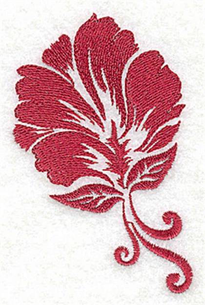 Picture of Stencil Leaf Machine Embroidery Design