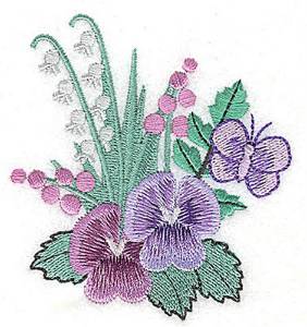 Picture of Pretty Floral Machine Embroidery Design