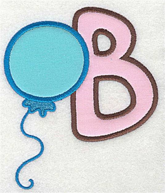 Picture of Letter Applique - B Machine Embroidery Design