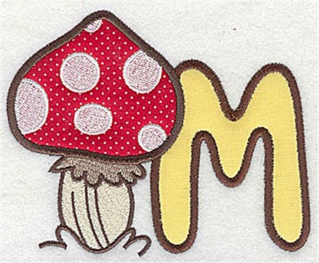 Picture of Letter Applique - M Machine Embroidery Design