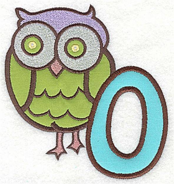 Picture of Letter Applique - O Machine Embroidery Design