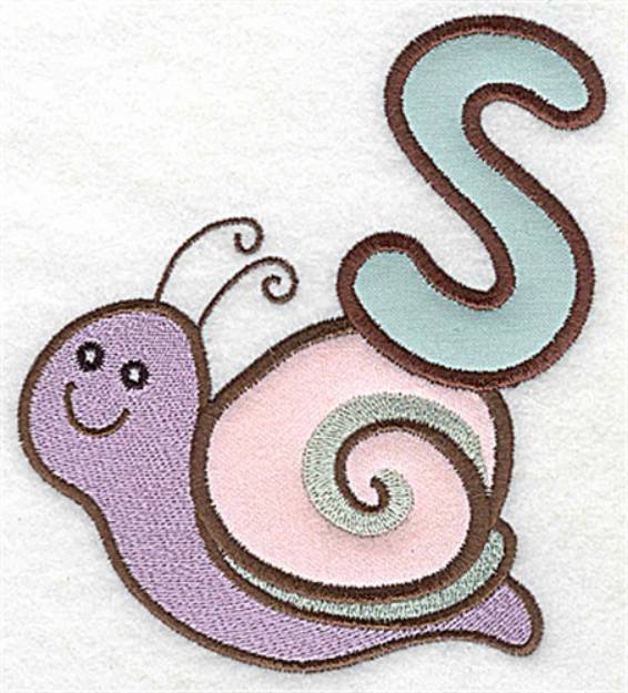 Picture of Letter Applique - S Machine Embroidery Design