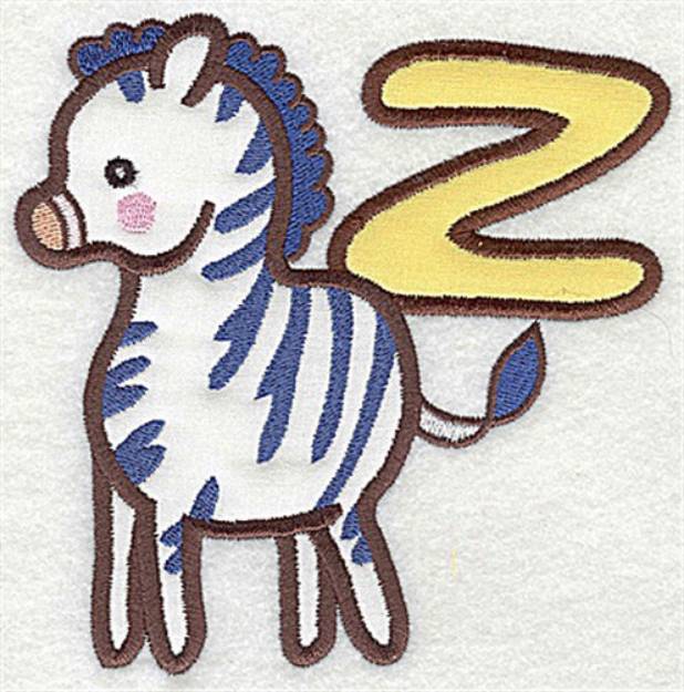 Picture of Letter Applique - Z Machine Embroidery Design