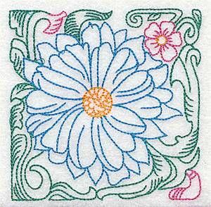 Picture of Big Tropical Bloom Machine Embroidery Design