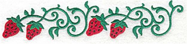 Picture of Strawberry border Machine Embroidery Design