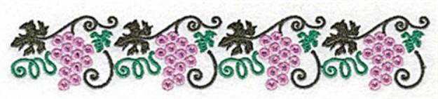 Picture of Grape border Machine Embroidery Design