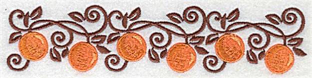 Picture of Orange border Machine Embroidery Design