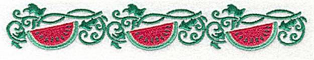 Picture of Watermelon border Machine Embroidery Design