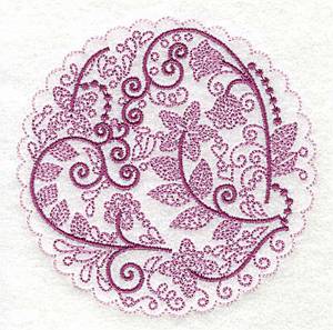 Picture of Whimsical Flowers H Machine Embroidery Design