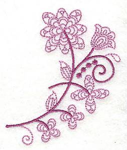 Picture of Whimsical Flower 1 Machine Embroidery Design