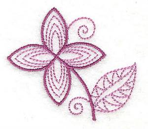 Picture of Whimsical Flower 3 Machine Embroidery Design