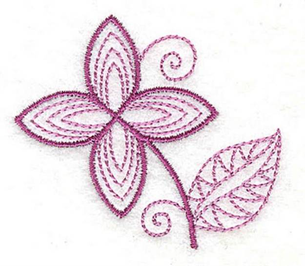 Picture of Whimsical Flower 3 Machine Embroidery Design