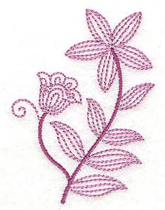 Picture of Whimsical Flower 4 Machine Embroidery Design