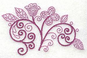 Picture of Whimsical Flower 5 Machine Embroidery Design