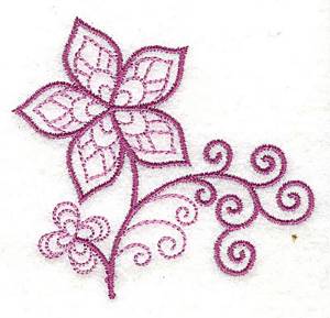 Picture of Whimsical Flower 6 Machine Embroidery Design