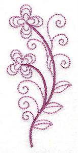 Picture of Whimsical Flower 10 Machine Embroidery Design