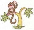 Picture of Monkey In Tree Machine Embroidery Design