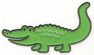 Picture of Crocodile Applique Machine Embroidery Design