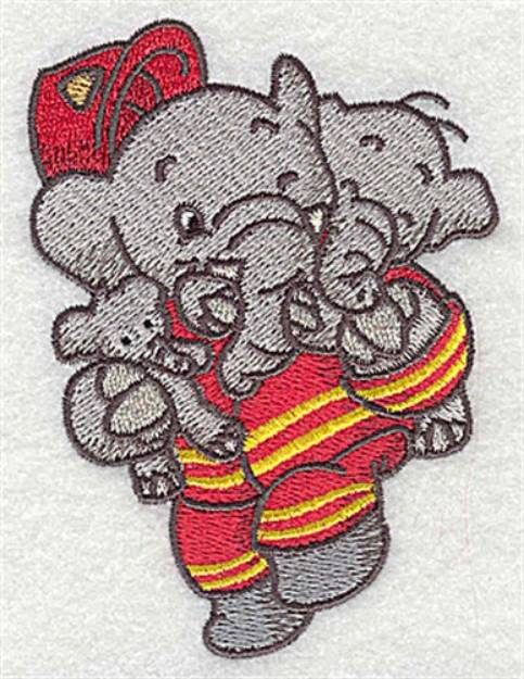 Picture of Rescue Elephant Machine Embroidery Design