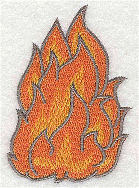 Picture of Fire Flames Machine Embroidery Design