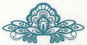 Picture of Floral Fan Machine Embroidery Design