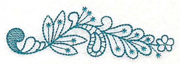 Picture of Floral Leaf Machine Embroidery Design