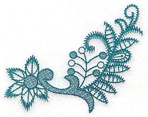 Picture of Stylized Flower Machine Embroidery Design