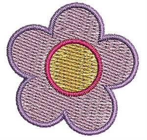 Picture of Purple Flower Machine Embroidery Design