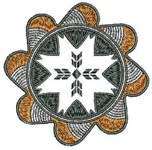 Picture of Southwestern Style Flower Machine Embroidery Design
