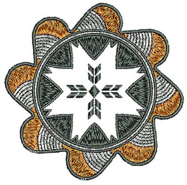 Picture of Southwestern Style Flower Machine Embroidery Design