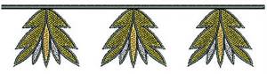Picture of Southwest Leaf Border Machine Embroidery Design