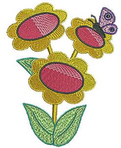 Picture of Butterfly Bunch Butterfly Machine Embroidery Design