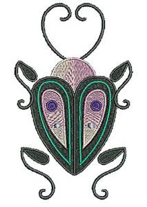 Picture of Floral Beetle Machine Embroidery Design