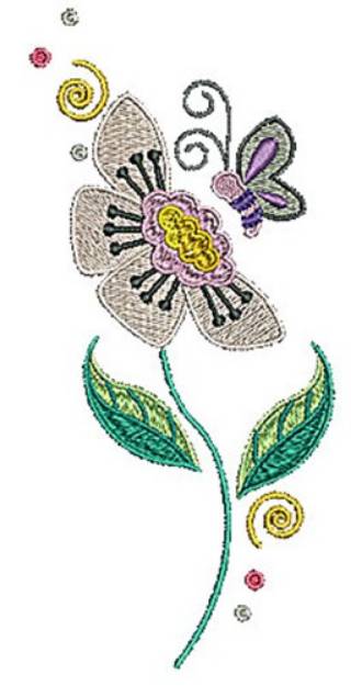 Picture of Bloom Butterfly Machine Embroidery Design