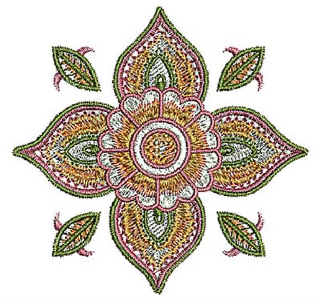 Picture of Henna Flower Machine Embroidery Design
