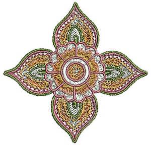 Picture of Henna Blossom Machine Embroidery Design